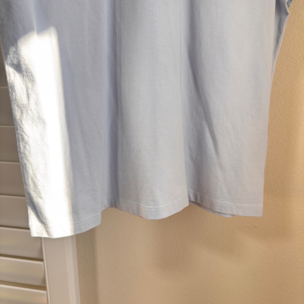 Madewell. Size M. Garment dyed all day crew neck tee Light Blue - Picture 7 of 8